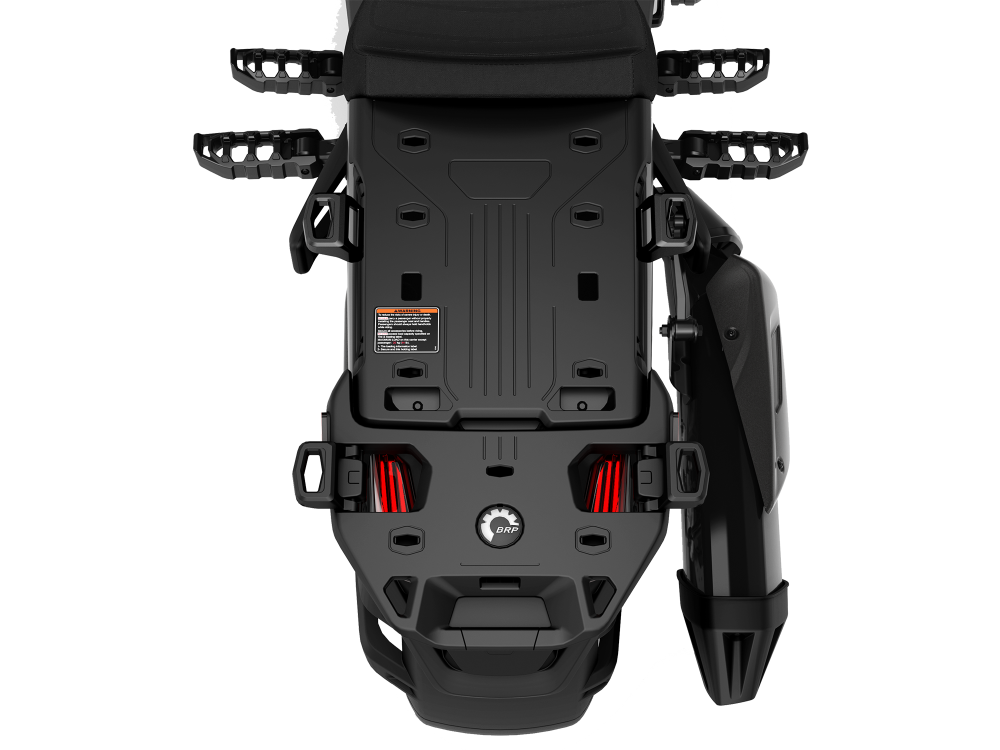 Top view of a 2025 Can-Am Canyon with LinQ attachments Top view of a 2025 Can-Am Canyon with LinQ attachments