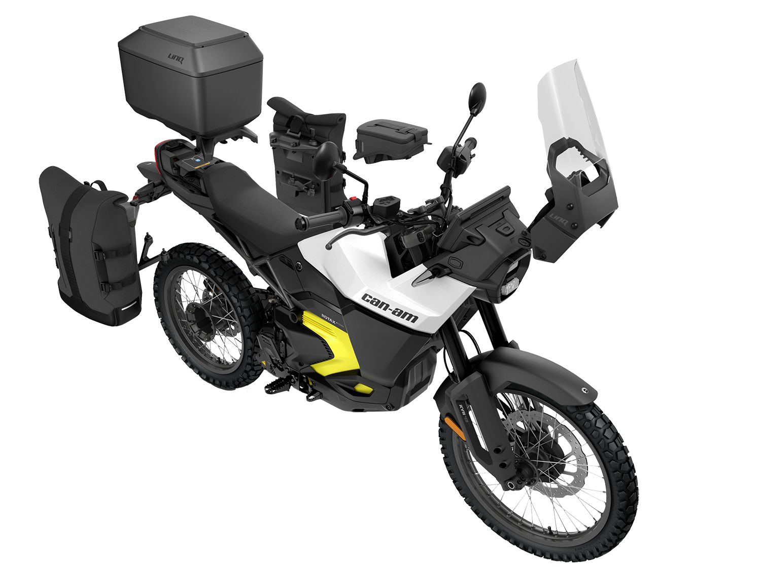 View of the LinQ accessories compatible with the Can-Am Origin