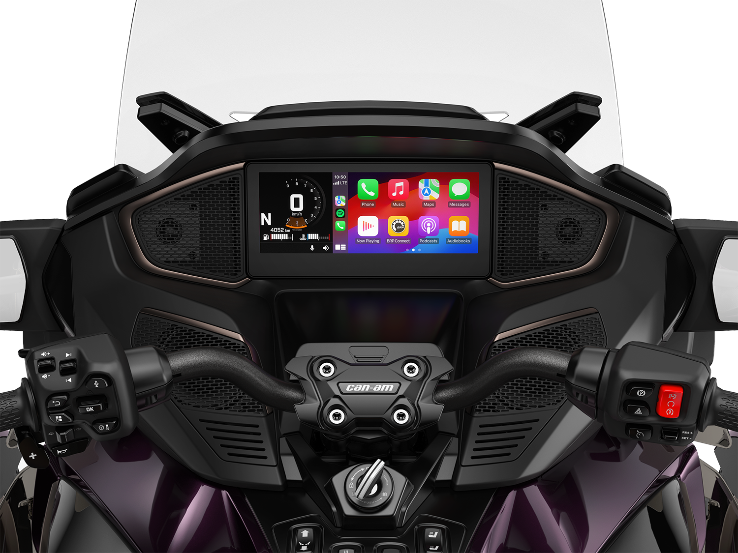 10.25" touchscreen display, available on every 2025 Can-Am Spyder